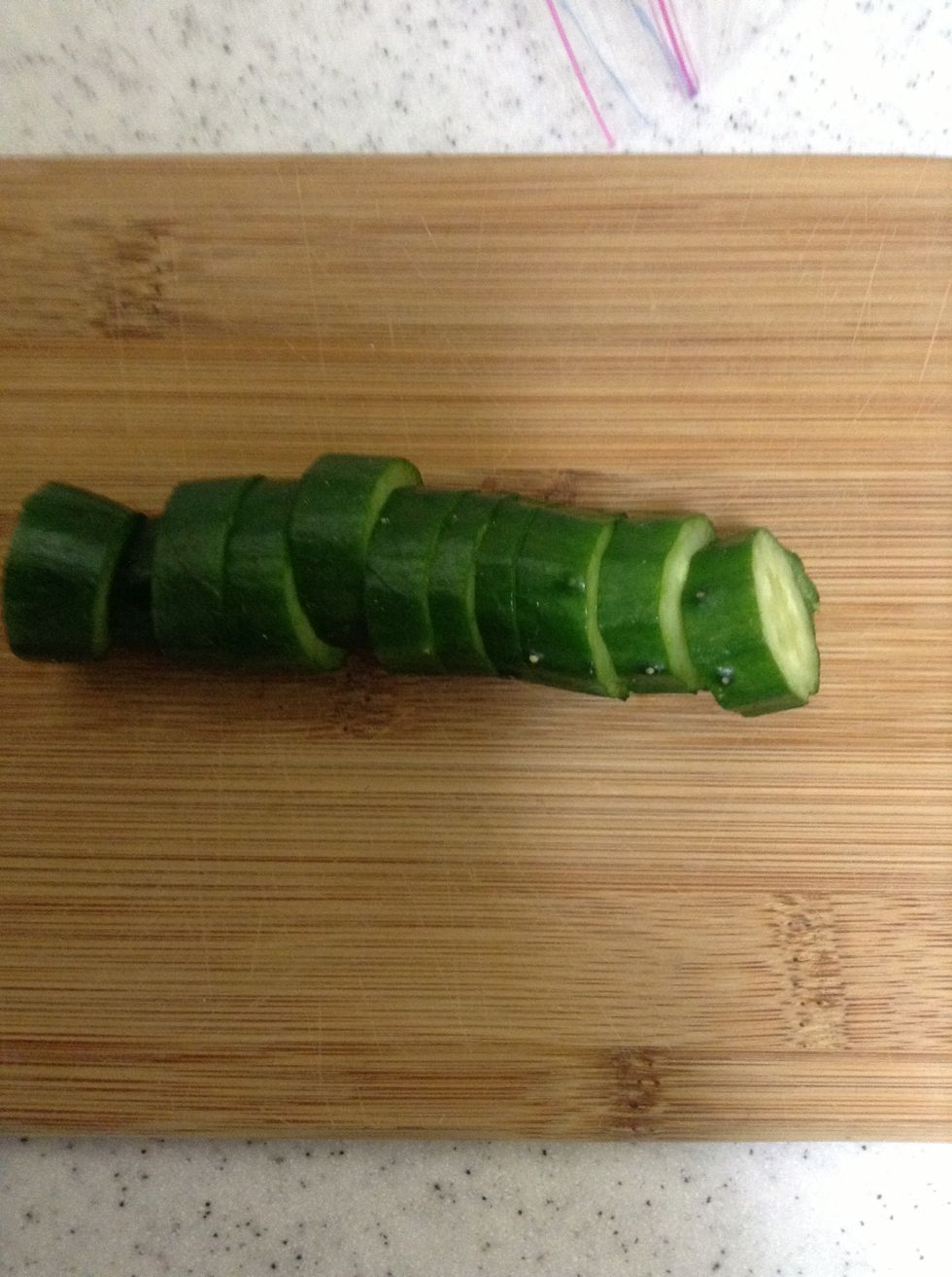 Slice cucumber