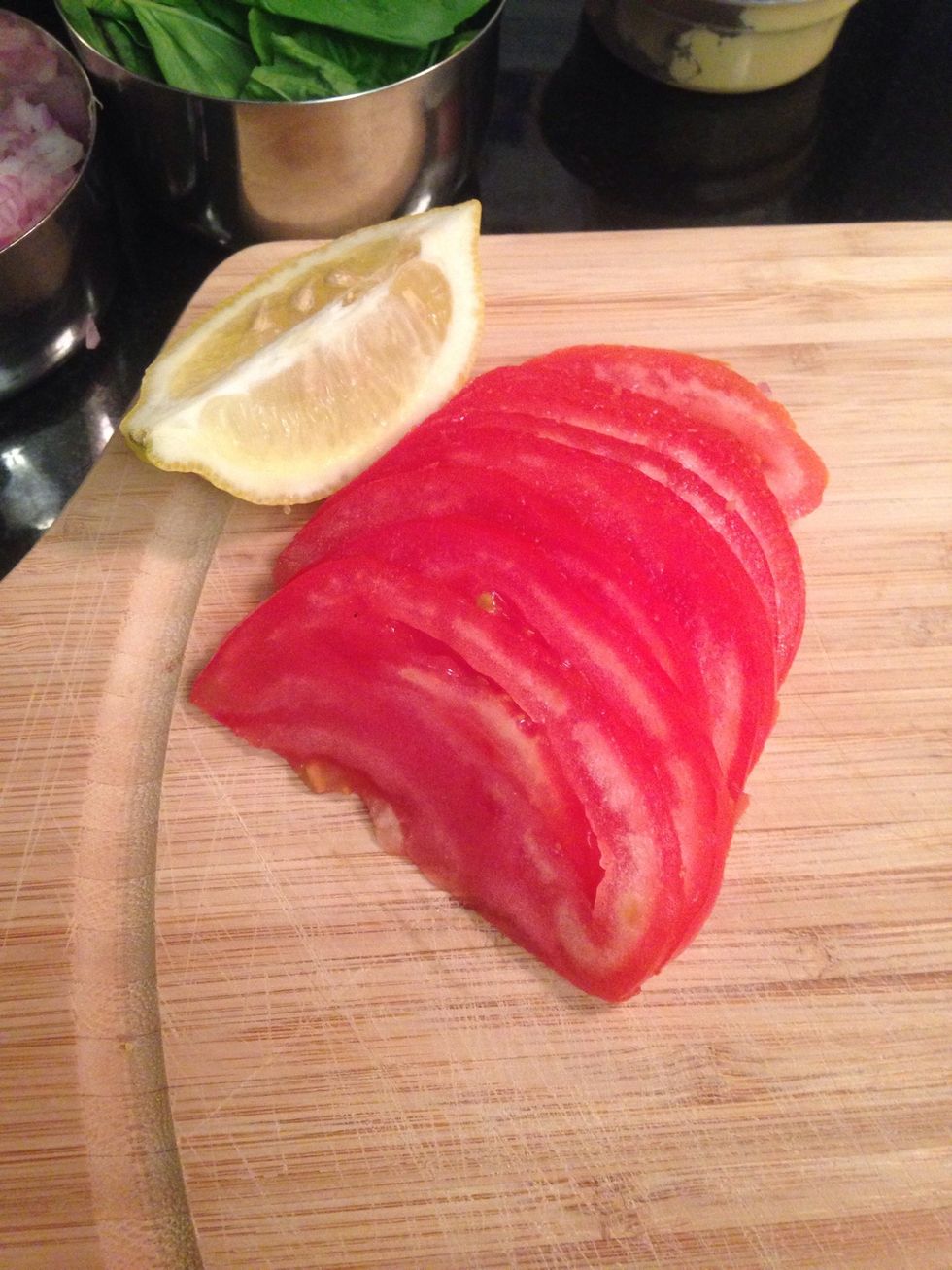 Slice half and then dice the other