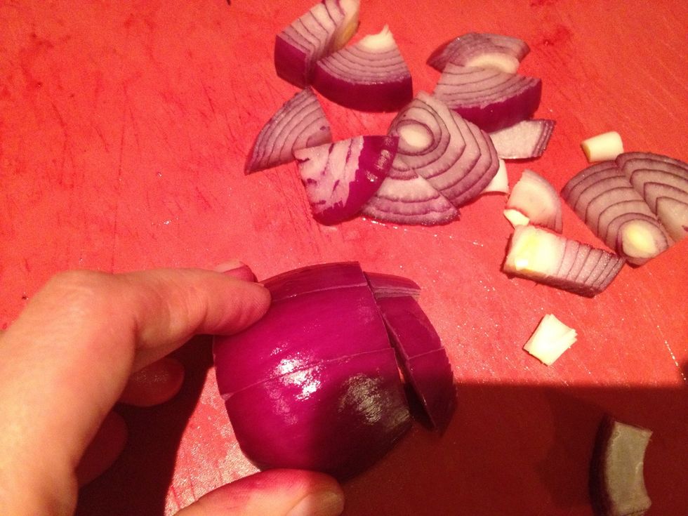 Slice in thick chunks