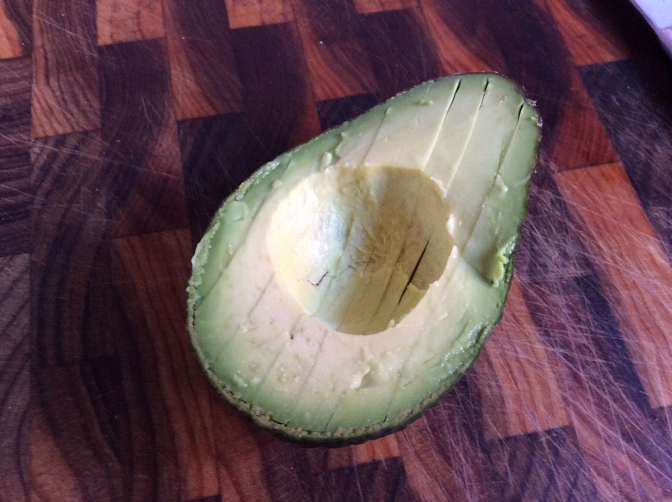 Slice multiple times down the center