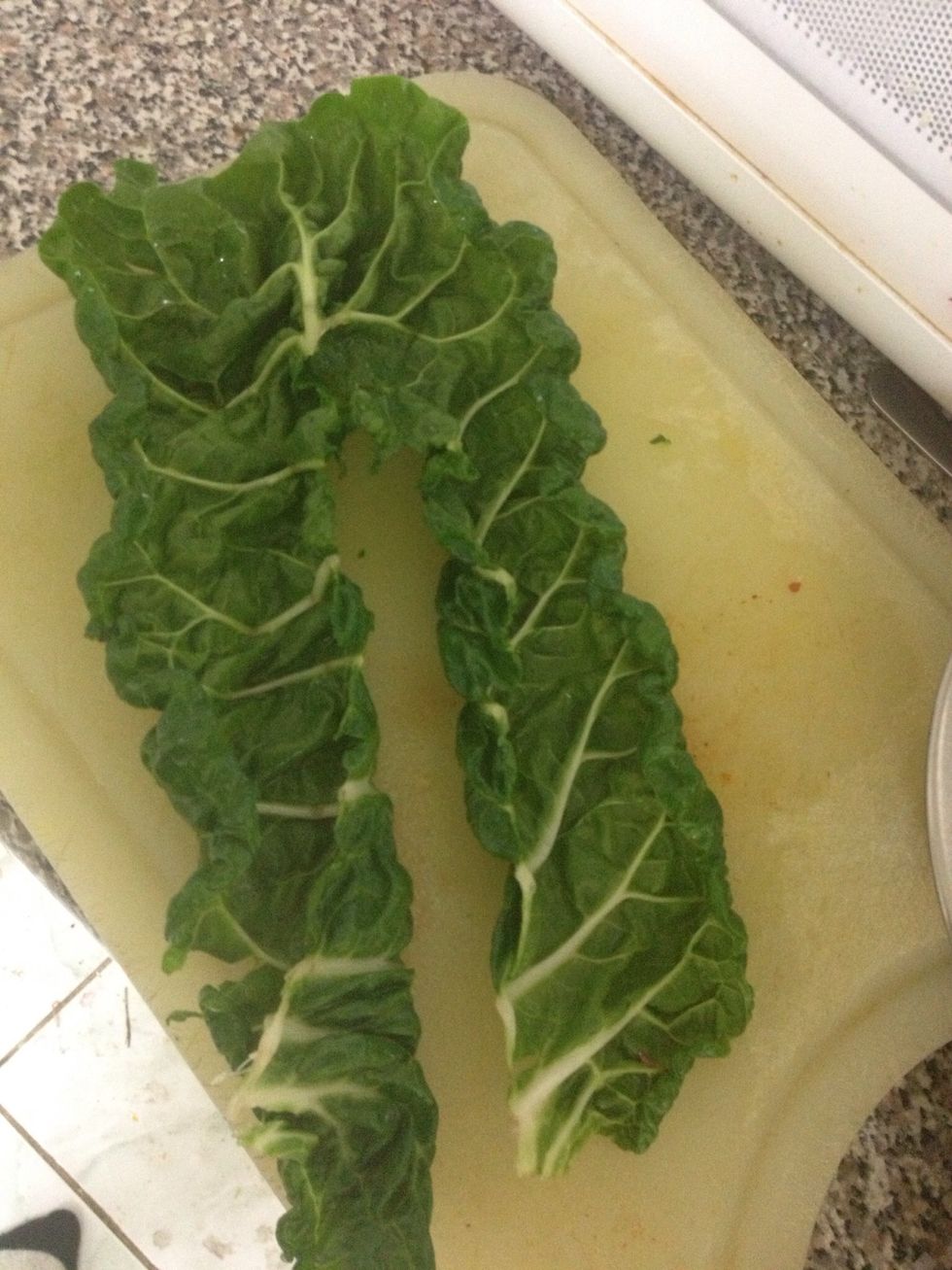 Slice out the stem and rinse any dirt off.