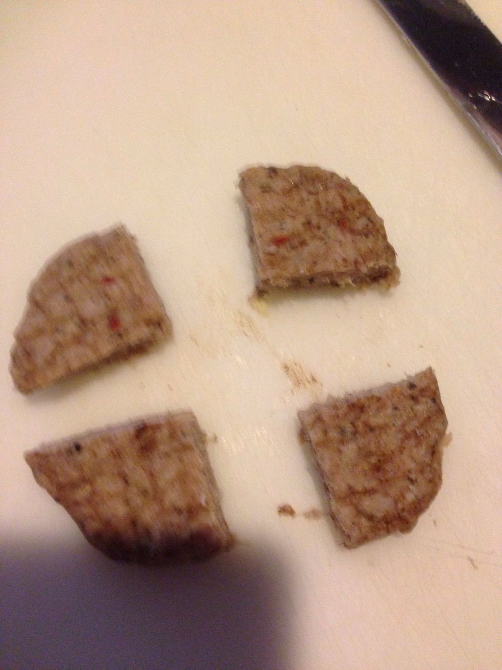 Slice party in 1/4 unless small enough to cover eggs