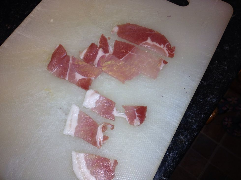 Slice the bacon, thick or thin as you want :)