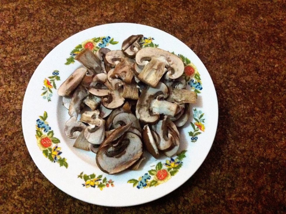 Slice the mushrooms