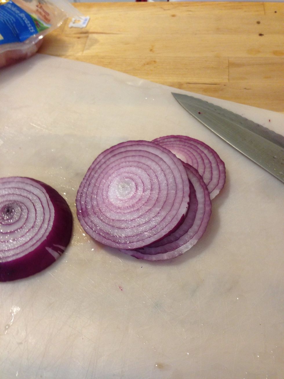 Slice the onion.