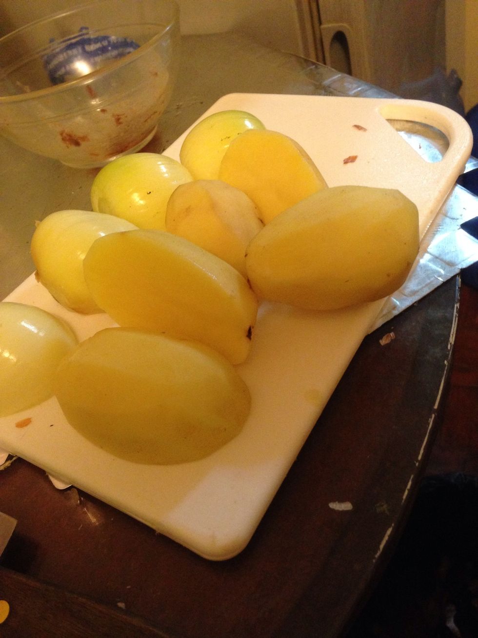 Slice the potatoes too!