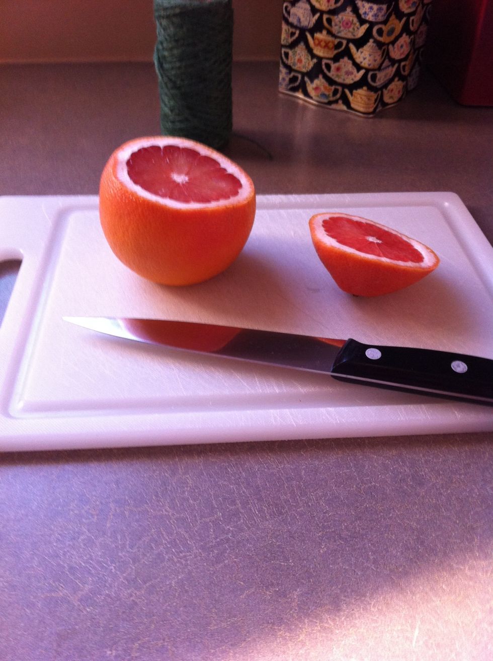 Slice the top of your fruit open