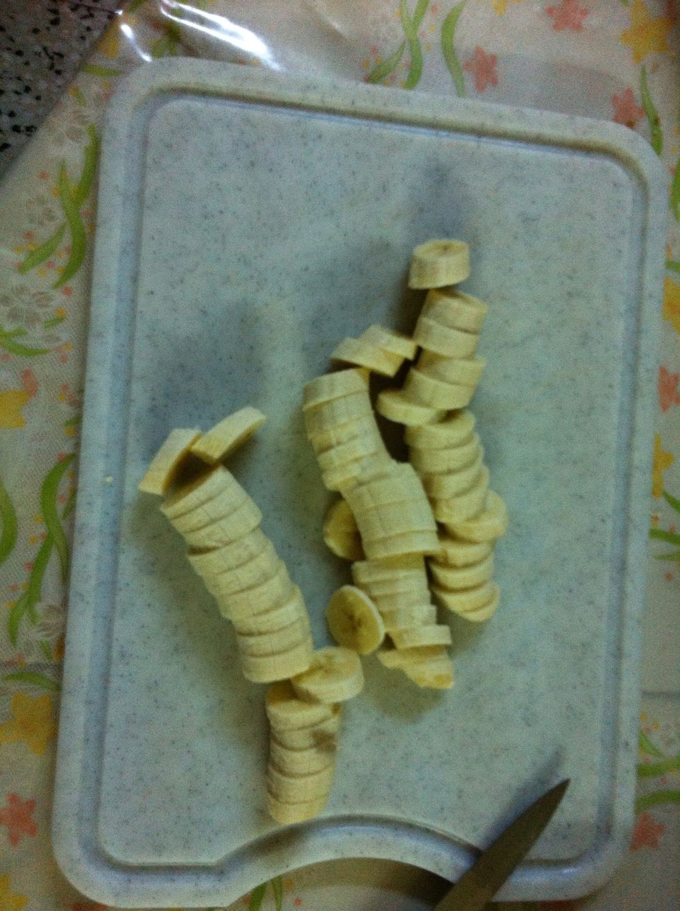 Slice them into about 1/2 inch slices