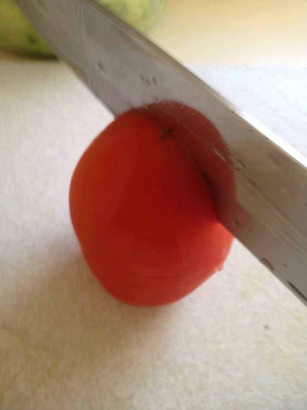 Slice tomato.