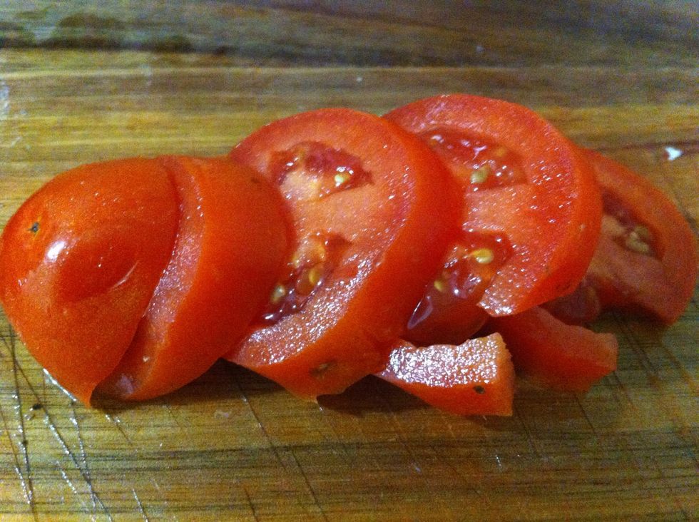 Slice tomatoes