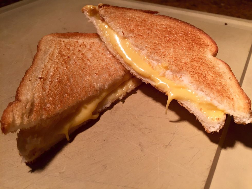 Slice up and enjoy! Try with pork belly bacon or roasted tomato slices.