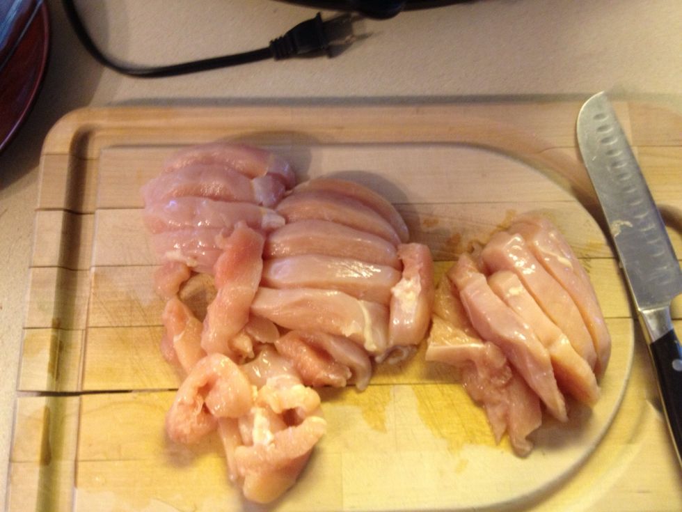 Slice your chicken up!