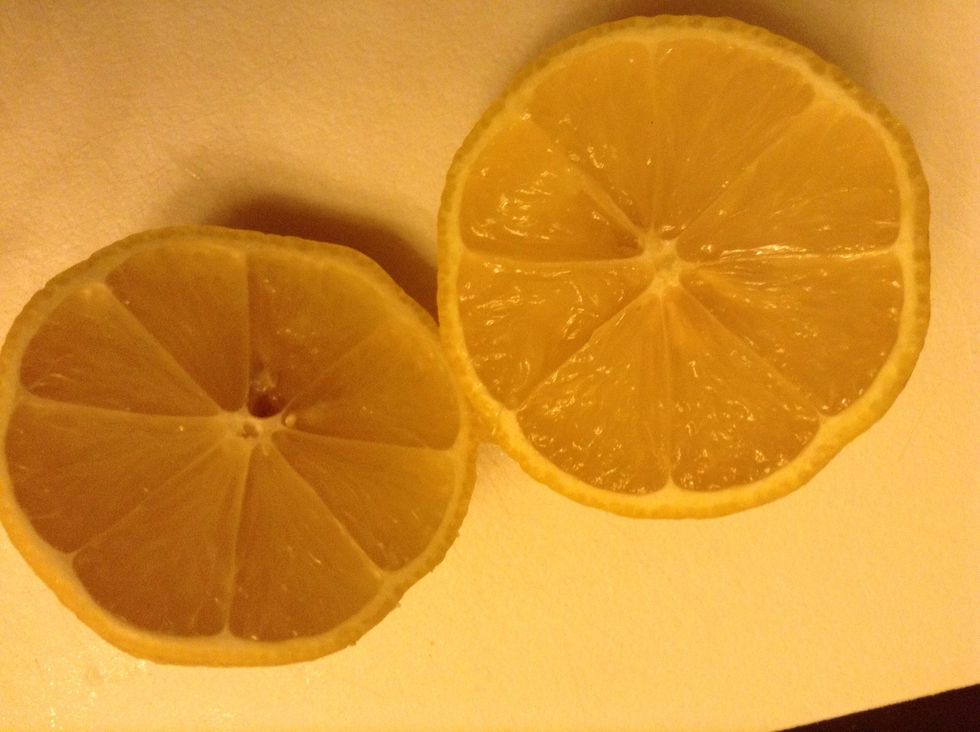Slice your lemon in half