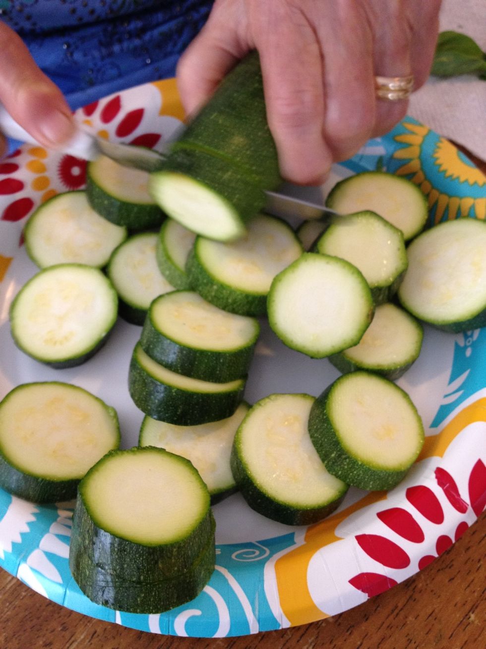 Slice zucchini