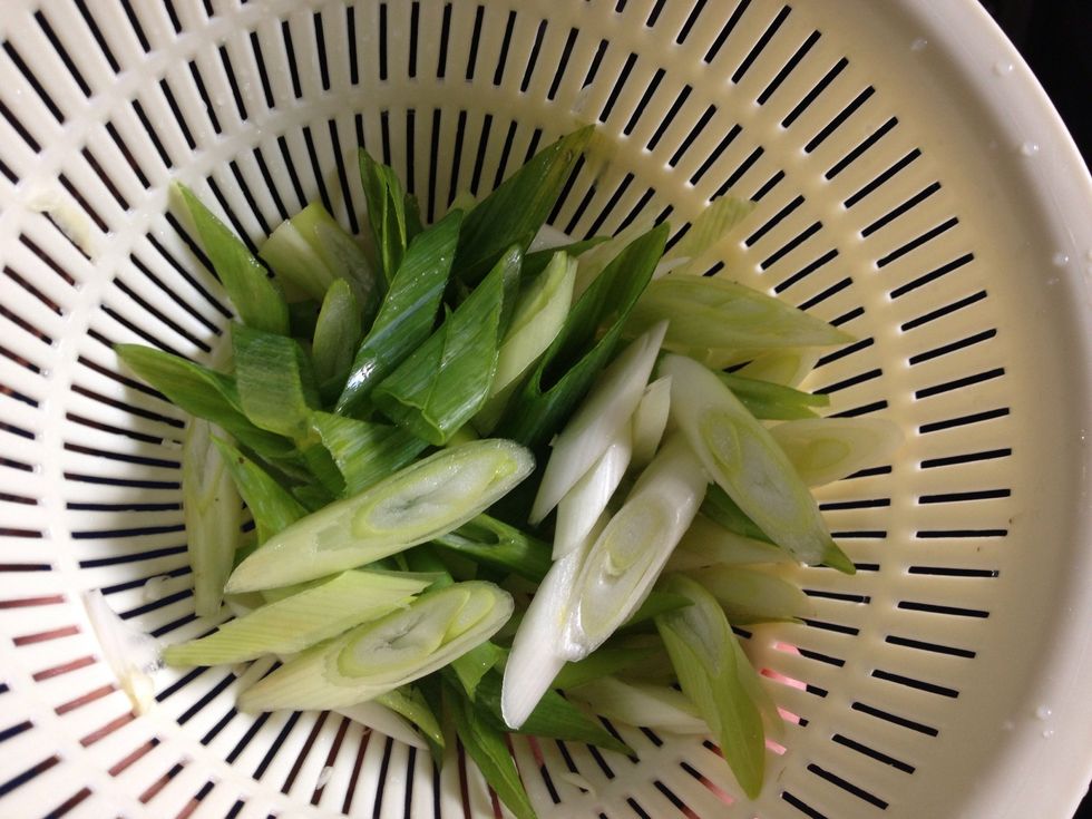 Sliced 2 scallions. Leave it if you dont like the aroma :) and stay with the coysim :)