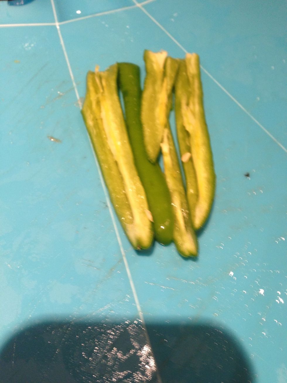 Sliced green chilly