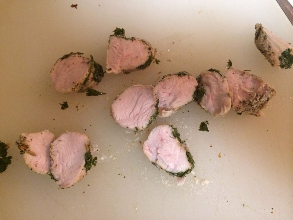 Sliced into nuggets