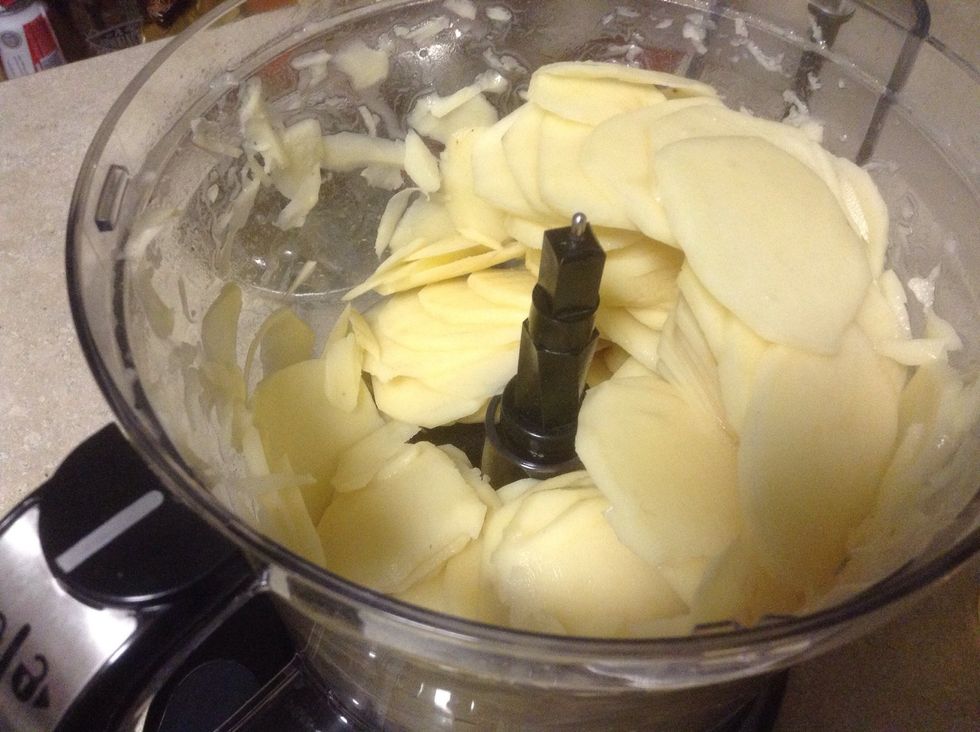 Slicer blade in the food processor works great!