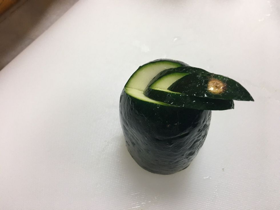 Slide back each time once you finish a cut on both sides. MAKE SURE TO CONNECT EACH CUT YOU DO ON BOTH SIDES, at the top and bottom.