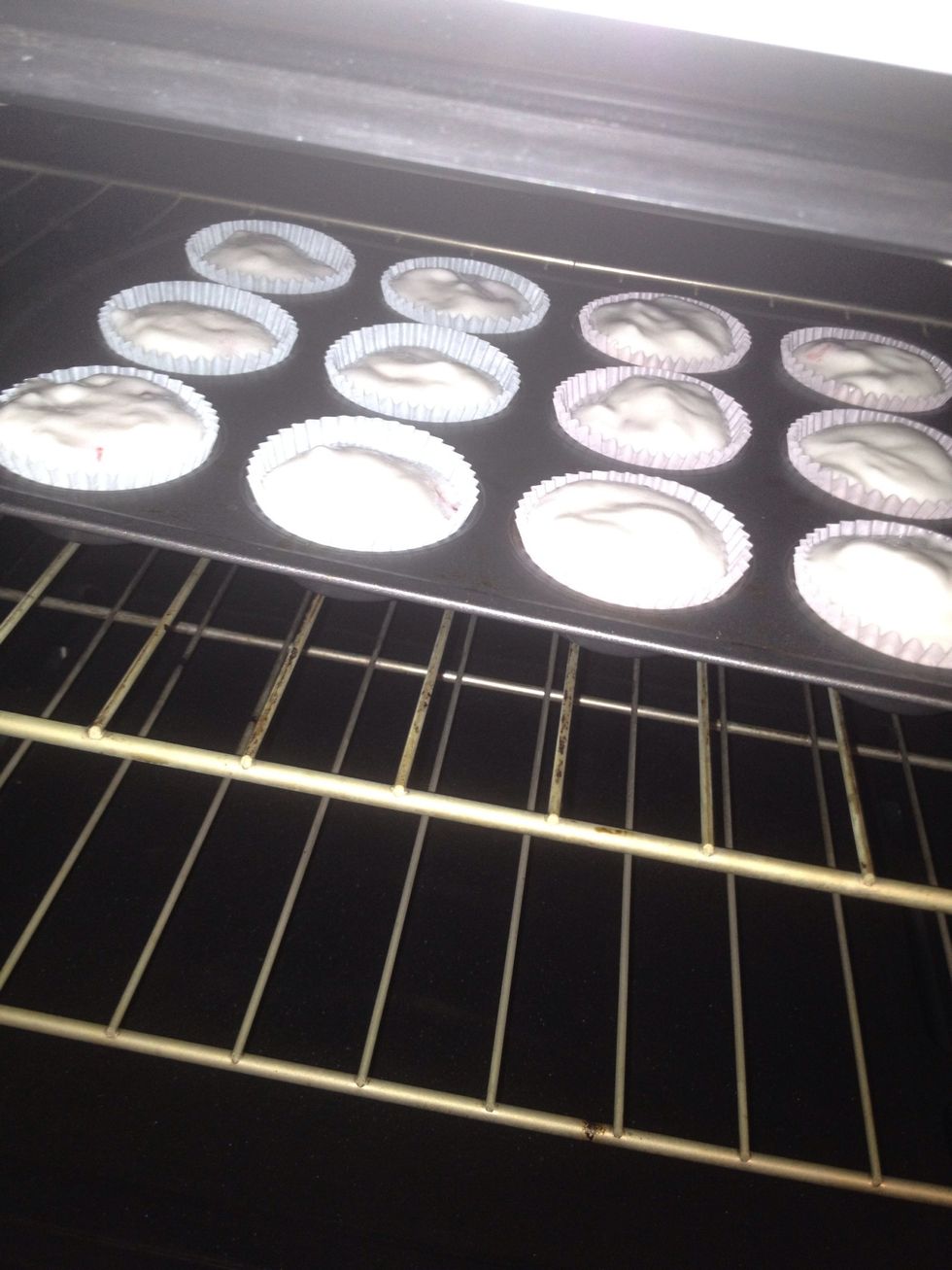 Slide into the oven at 345 F and bake for 24 minutes, checking every so often.