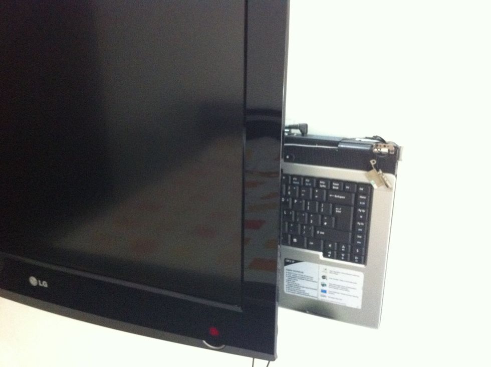 Slide it in and u can use the laptop with wireless keyboard built-in touchpad sitting on the couch\ud83d\ude09