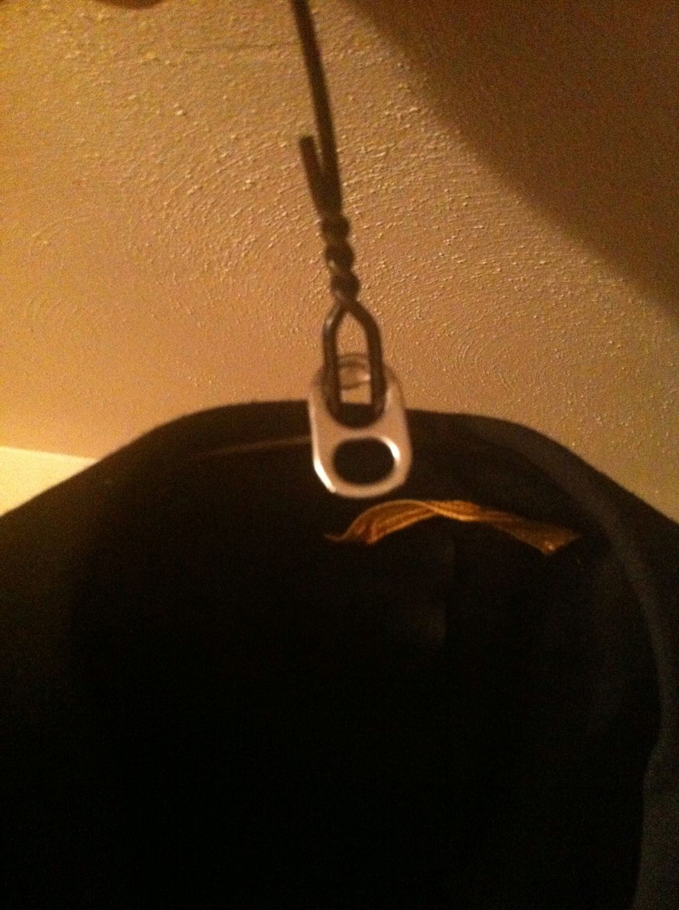 Slide it onto a hanger.