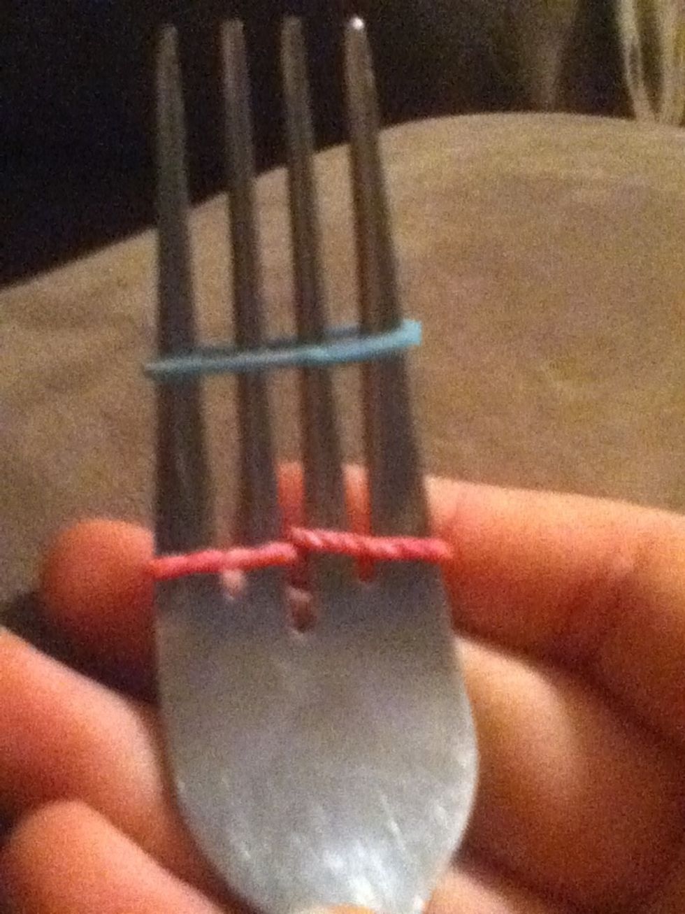 Slide one in the middle on all 4 points