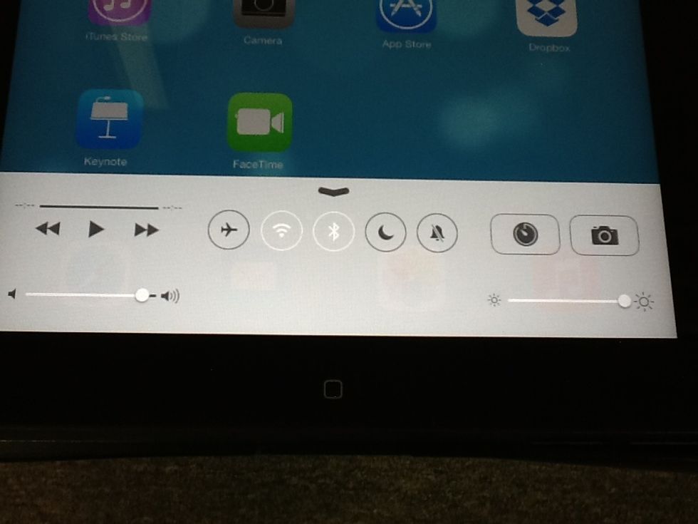 Slide up from the bottom