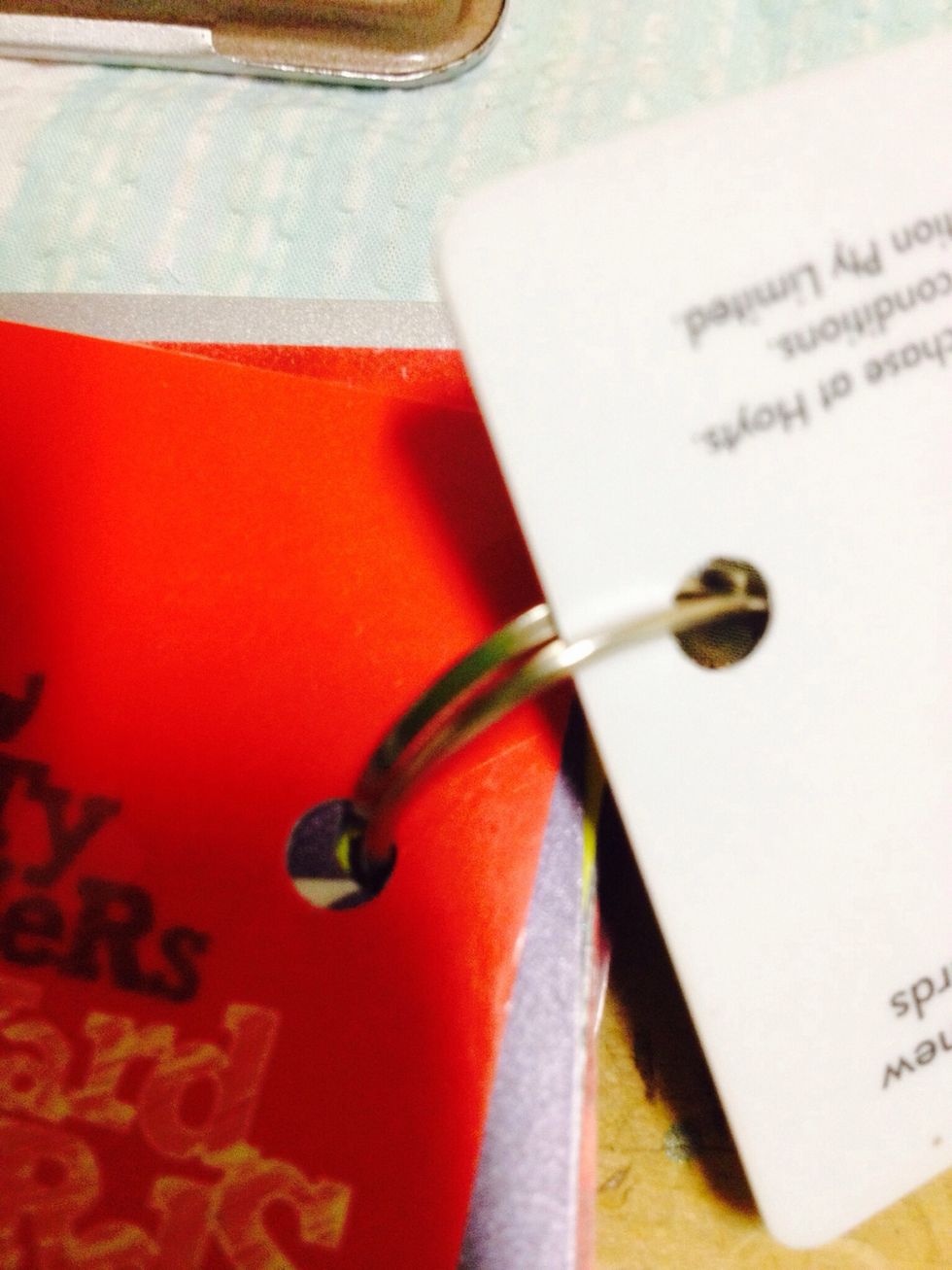 Slip them onto the key ring