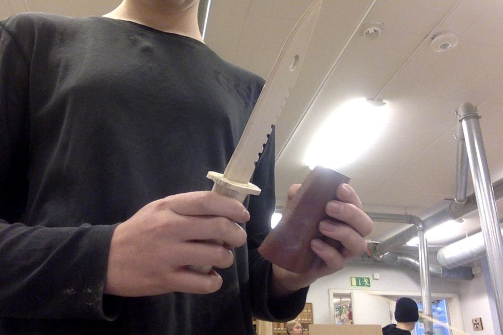 slipa kanterna som du precis gjorde