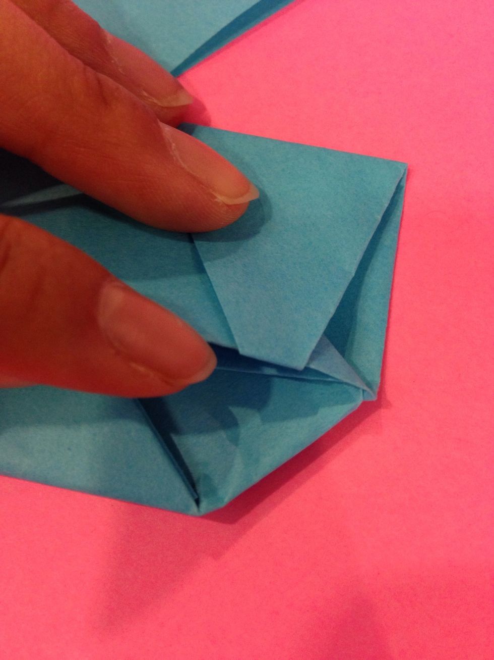 Slipped the tip into the pocket