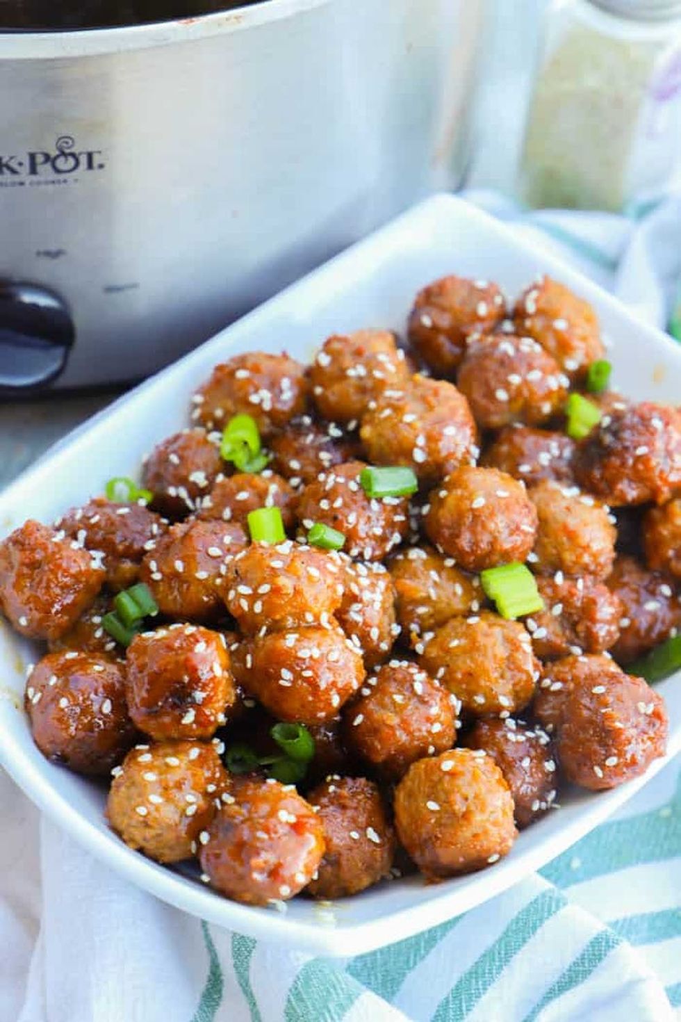 Slow-Cooker Asian Meatballs