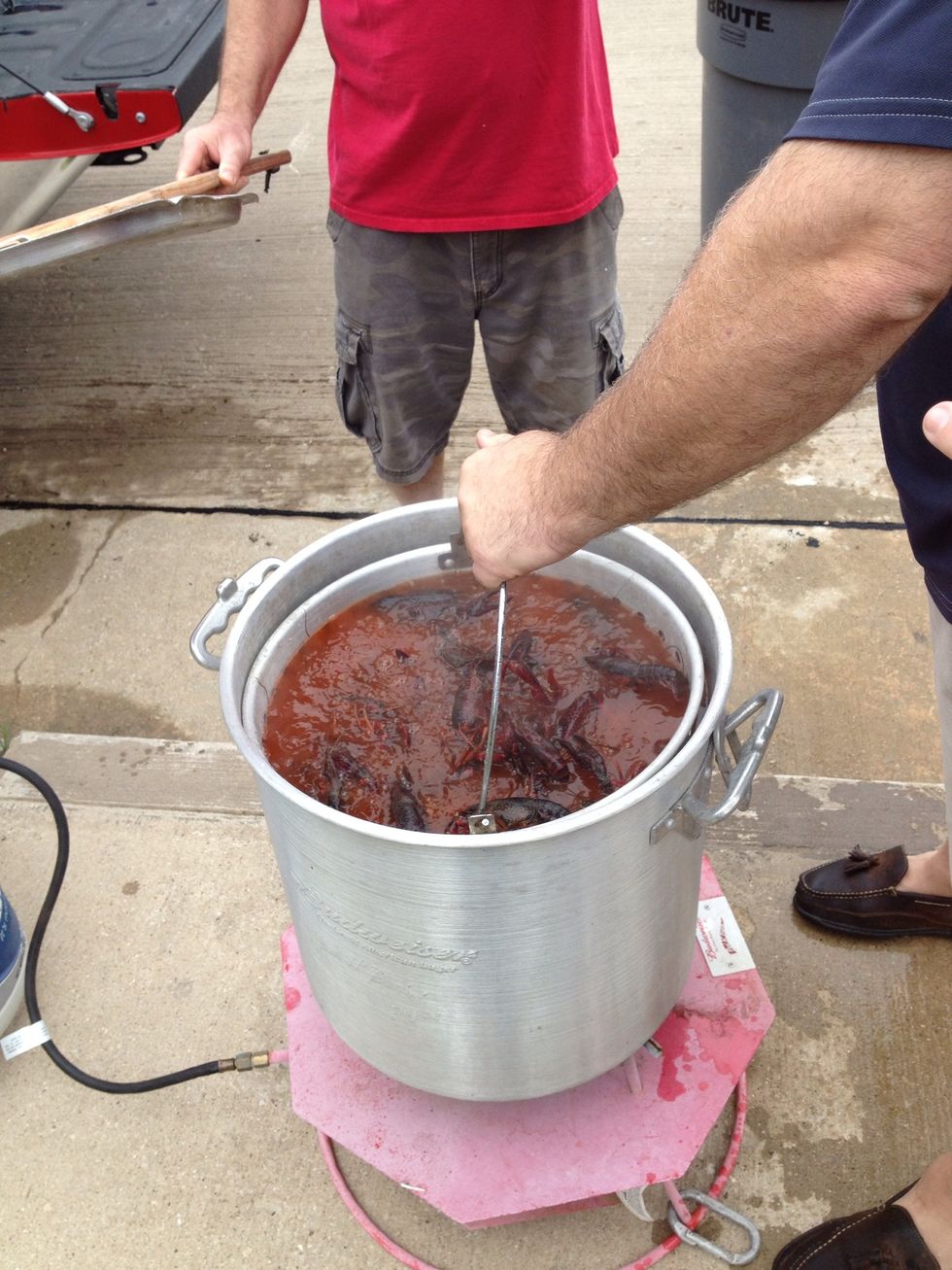 Slow until they are fully submerged...