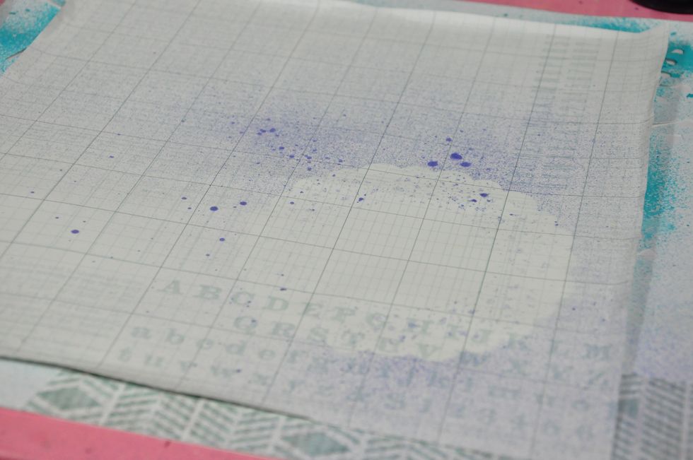 Slowly lift the doily . Again, it doesn't have to be perfect.