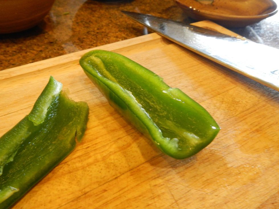 Small diced jalape\u00f1o to add to the finished product. Remember, wash your hands well and don't touch any mucous membranes after you cut the jalape\u00f1o. I use a spoon to devein and remove the seeds.