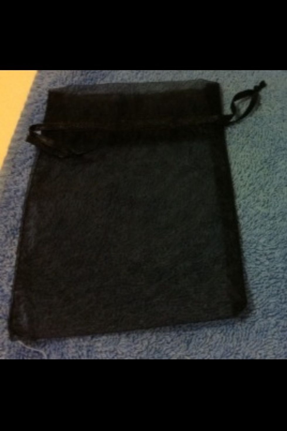 Small Mesh bag. Mine came from a gift bag. Reuse! \u267b