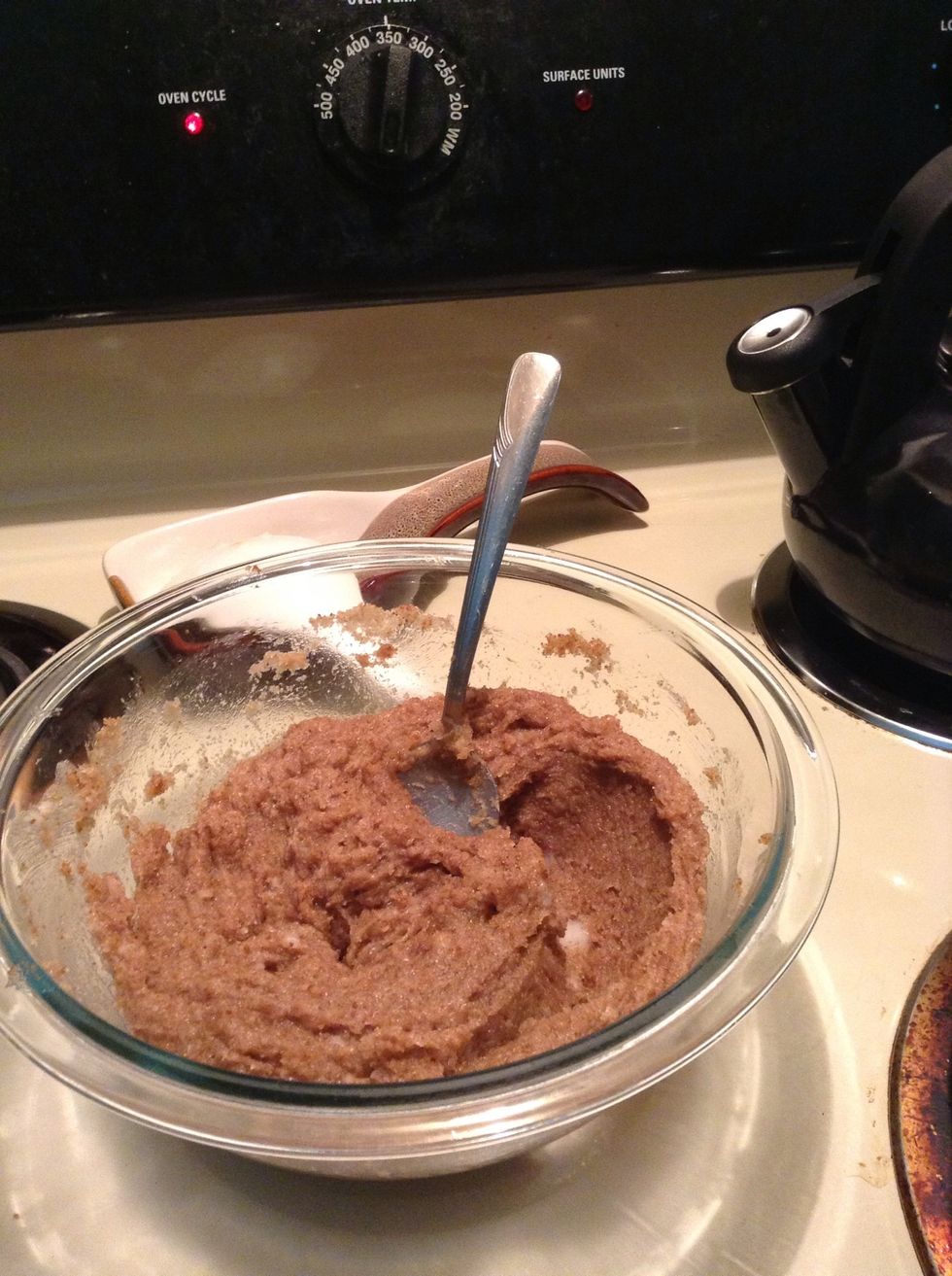 Smash and mix till creamy.