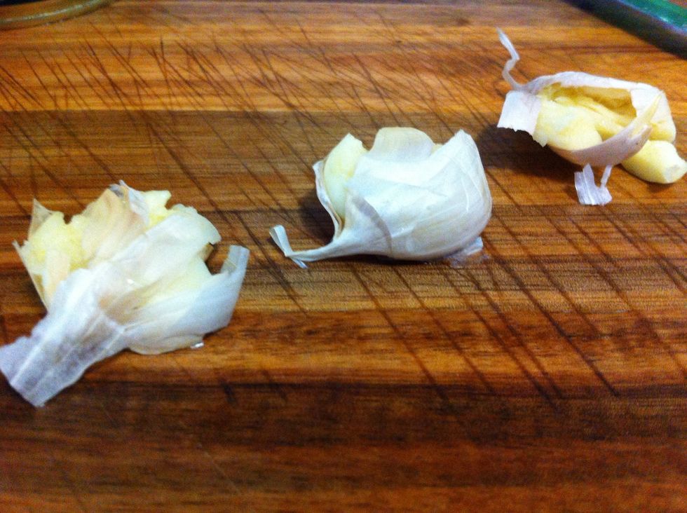 Smash garlic :) Take all your anger out!