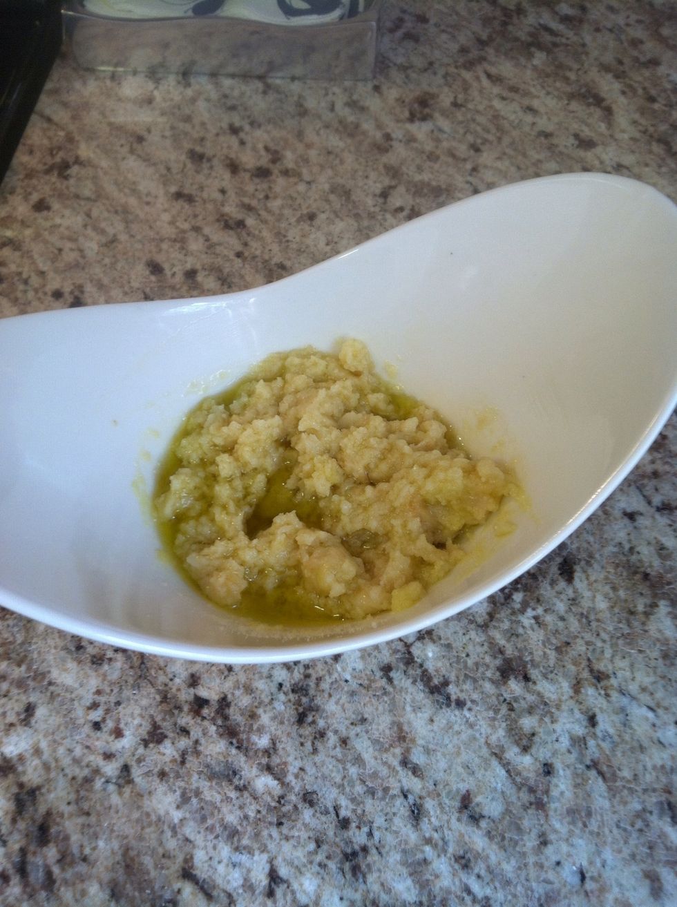 smash with a fork or spoon