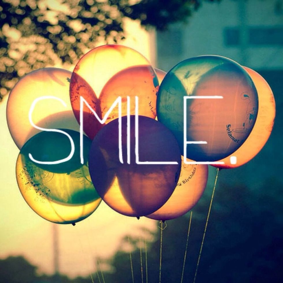 Smile when you're around each other