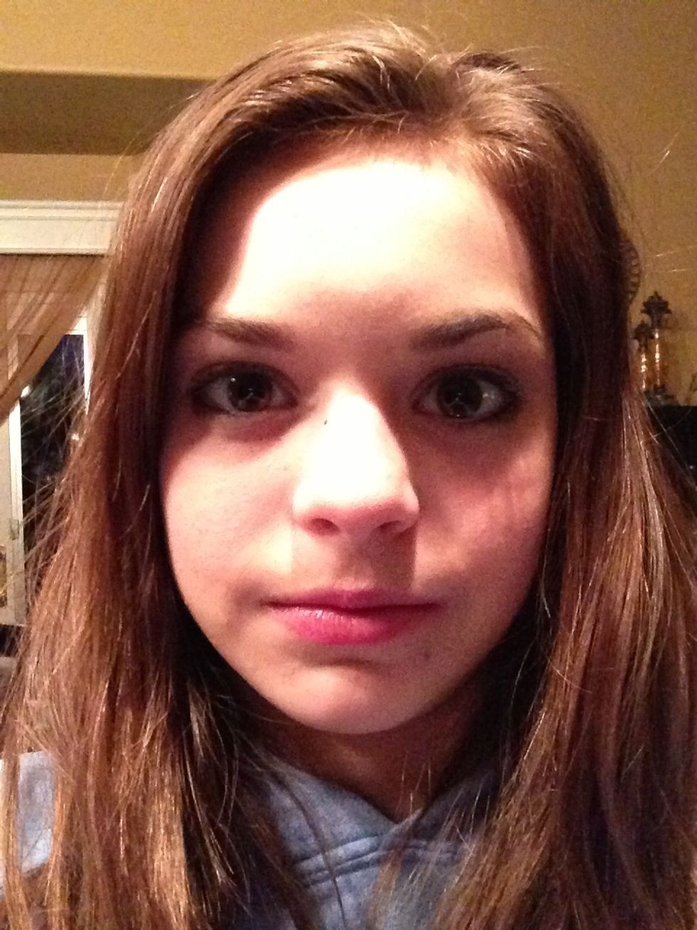 Smiling with your eyes... Kinda. Just try.