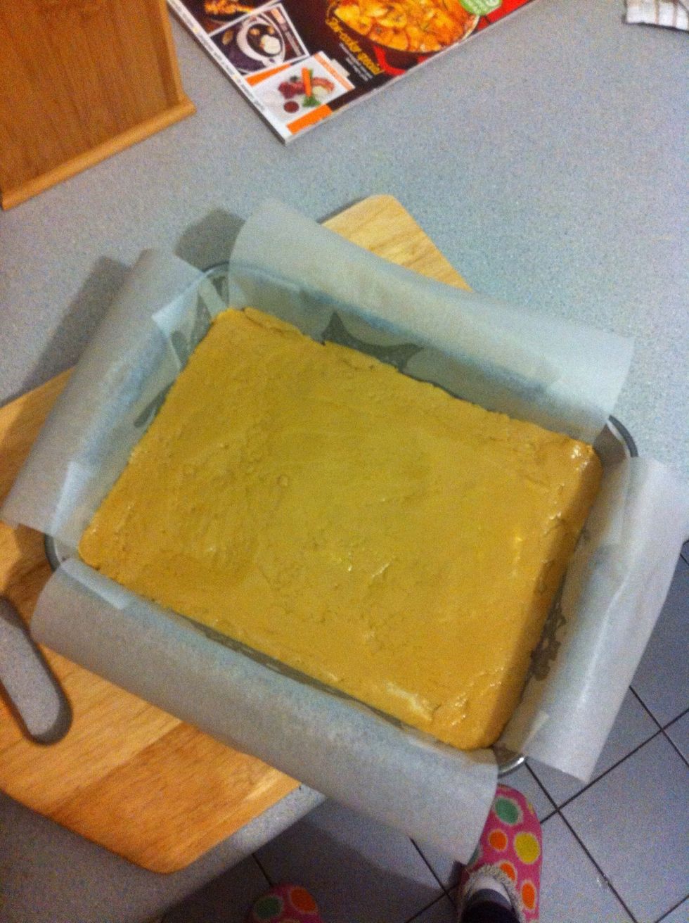 Smooth as much as possible and set aside for 20 minutes to cool slightly.