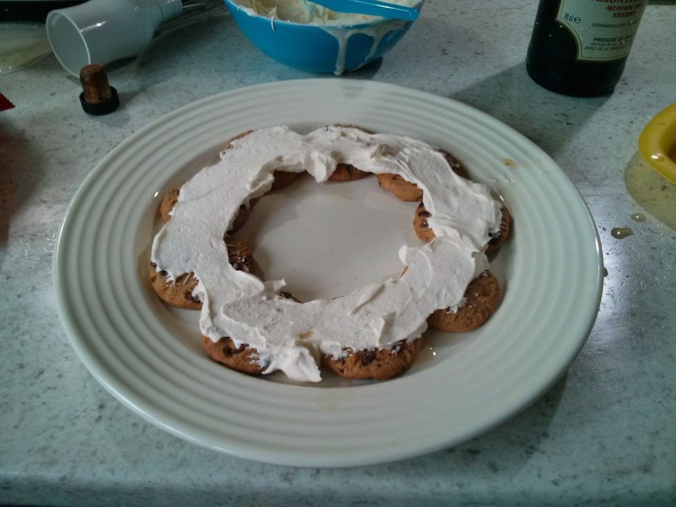 Smooth it out with a flat knife.