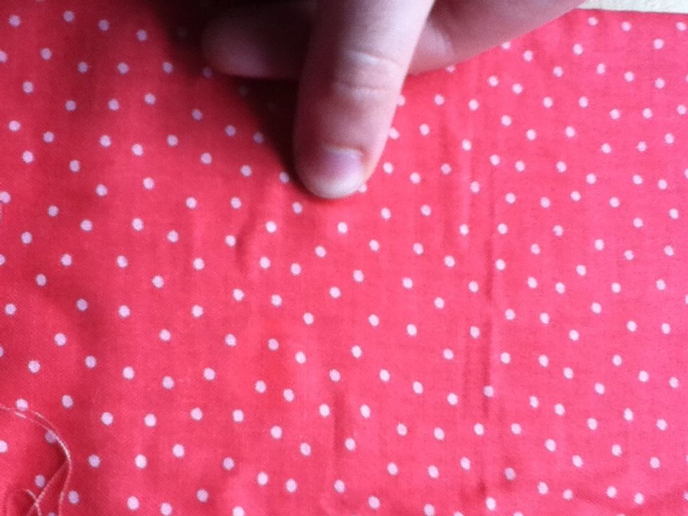 Smooth out any creases.