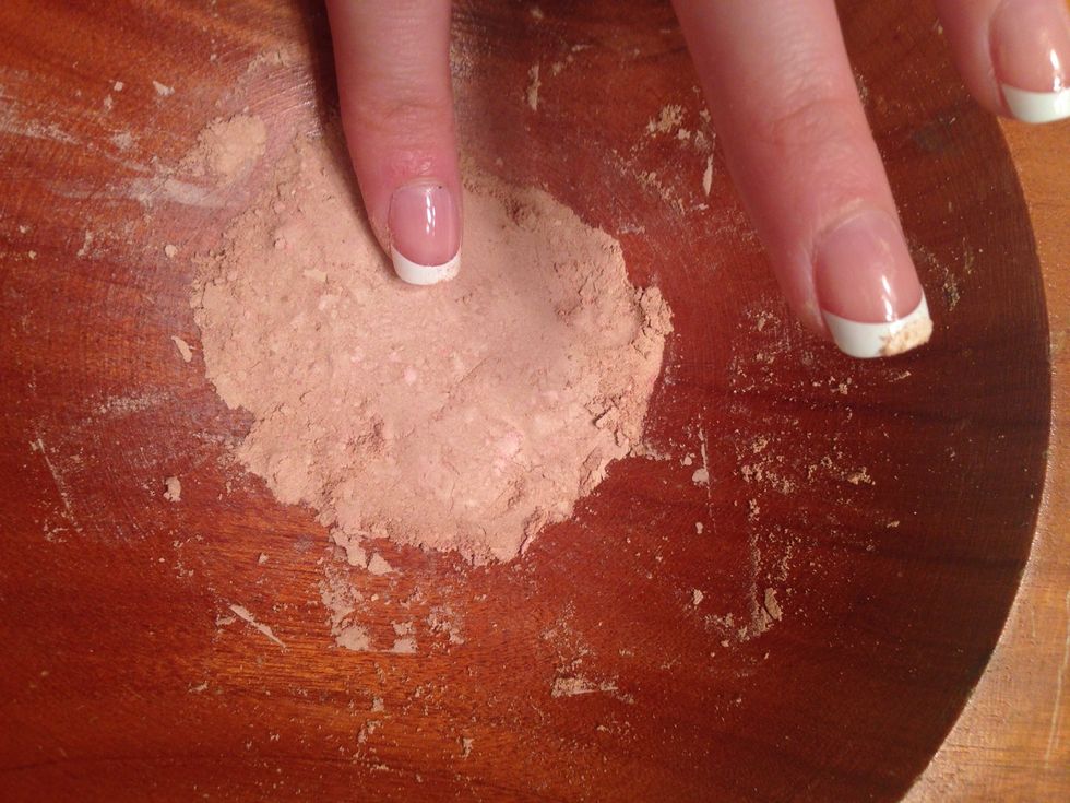 Smooth over with finger.