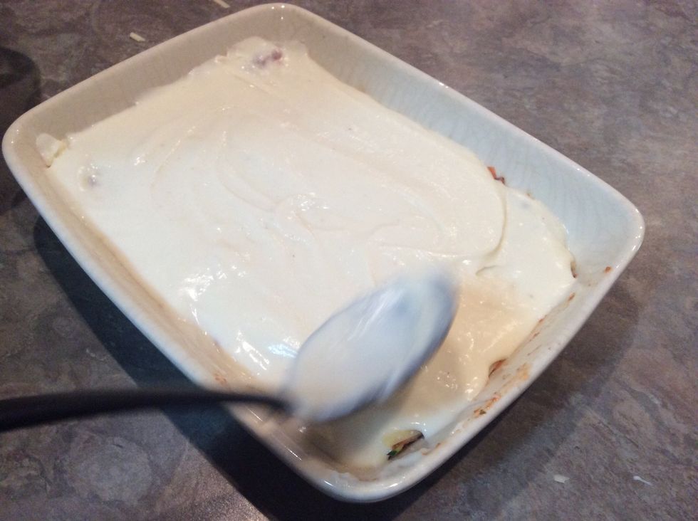 Smooth over with spoon.