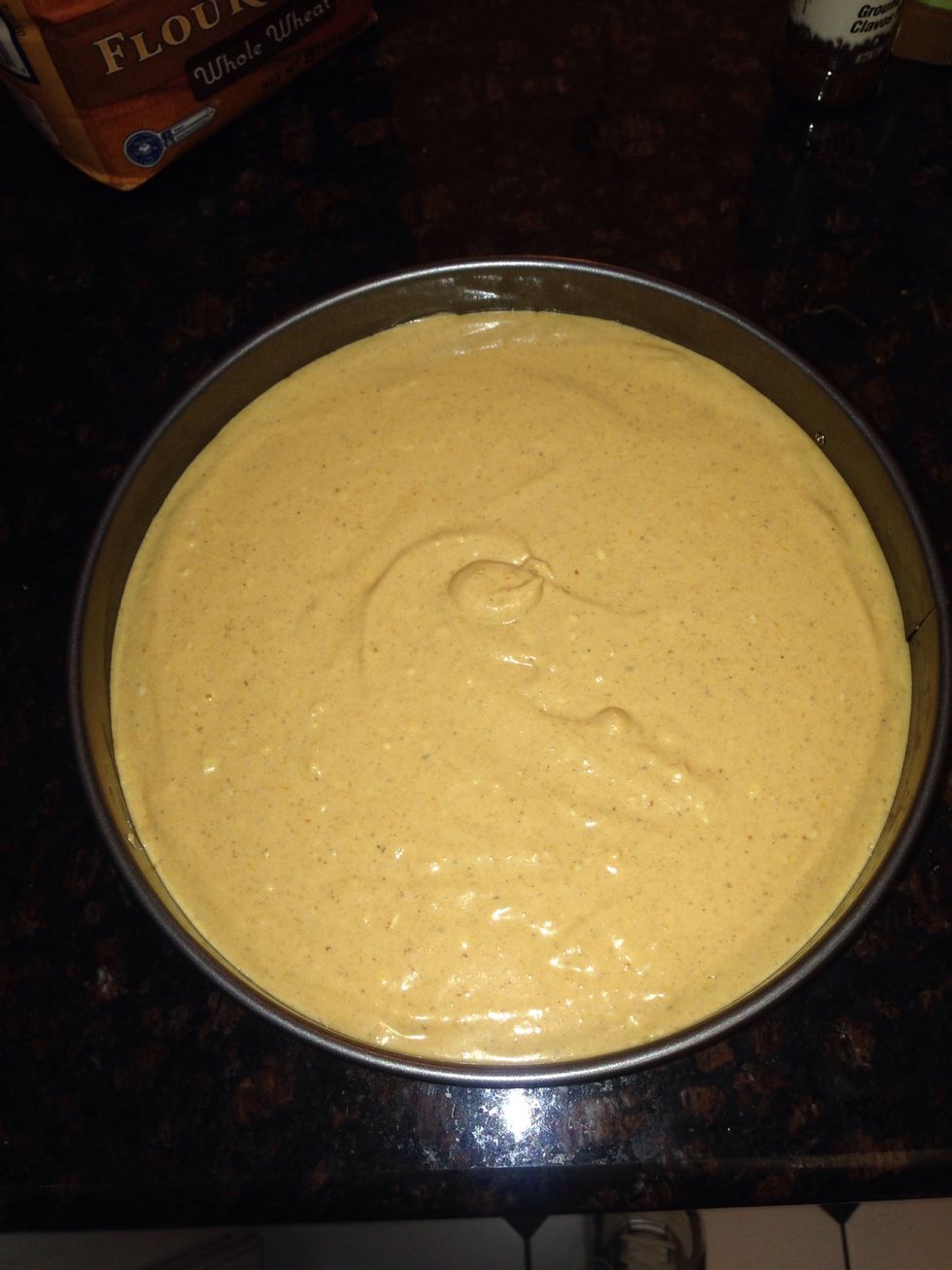 Smooth top & it's ready for the oven.