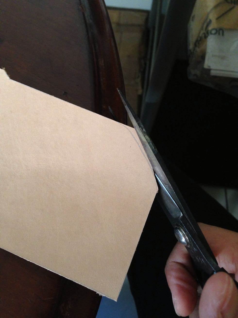 Smooths the edges with your scissor as needed