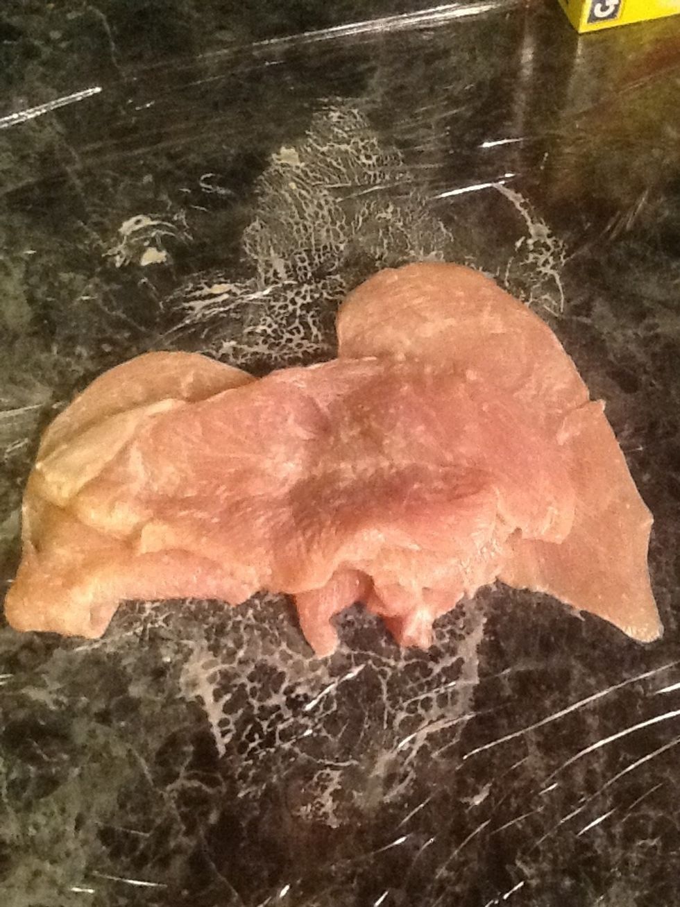 Smother the salad dressing all over. Let it marinate for half and hour. You can't wait? No problem go ahead and grill it, won't taste the same but it will still be palatable.