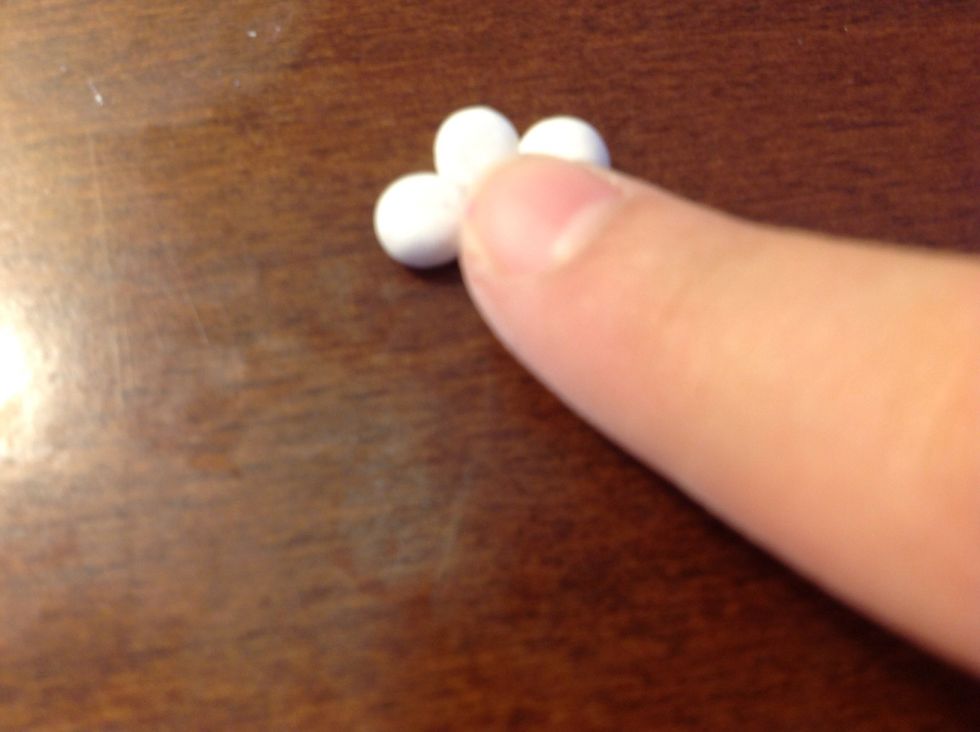 Smush the together until they show no lines, and then flip it over and do the same to the other side.